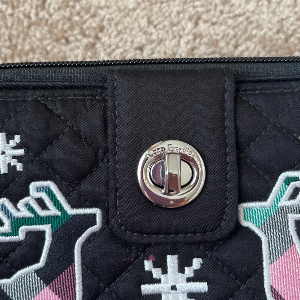 NWT Vera Bradley Nordic Multi Plaid Turnlock Wallet - Picture 5 of 12